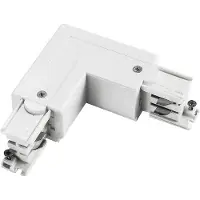 Malmbergs Onderdeel | 3-fasen rails L Connector Rechts DALI 1 Circuit Grijs | PRO-D435 R-S