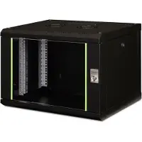 Digitus Wandkast - - DN-19 07-U-SW - Vergrendelbare voorzijde - Plexiglas deur