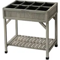 VegTrug Kruidenkweektafel – 78 × 58 × 80 cm – FSC Hout – Grey Wash