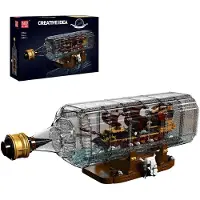 Mould King 10066 – Queen Anne's Revenge Schip in een Fles – 2488 Stuks – Piratenschip Bouwset – Gedetailleerde Inrichting – Compatibel met Bouwstenen – 14+