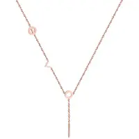 Cilla Jewels dames ketting Edelstaal Verguld Rose Bar T
