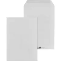 Mailmedia enveloppen C5, 16,2 x 22,9 cm, gegomd, zonder venster, grijs, 500 st.