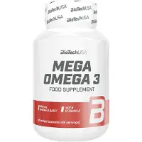 BiotechUSA Mega Omega 3 (90 Softgels) - vetzuren, omega-3 - omega-3