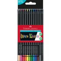 Faber-Castell Black Edition Kleurpotloden Kleurenassortiment 12 Stuks
