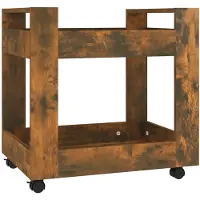 vidaXL Bureaukastje 60x45x60 cm bewerkt hout gerookt eikenkleurig