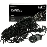 Kaemingk Rice led l27m - zwart/warm wit
