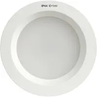 Megaman Siena downlight - Inbouwspot - dimbaar - 4000K natuurlijk licht - 13W / 950 lumen - IP44 - Ø145mm - mat wit