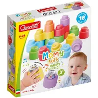 Quercetti Momy Soft Bouwblokken met Geluid, 18dlg.