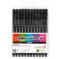 Creativ Company Fineliner Black 12-set