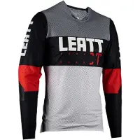 Leatt MTB Gravity 4.0 Long Sleeve Jersey Grijs/Rood