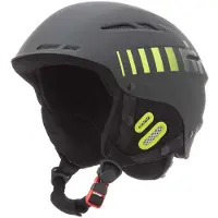 RH+ Skihelm RH+ Unisex Rider Matt Black / Logo Shiny Acid Green Faded To Black-54 - 58 cm