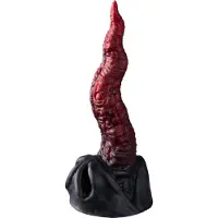 Creature Cocks Silicone Dildo Dragon Tongue - Rood/Zwart