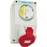 Walther Werke WAL AT110406 Wandcontactdoos 16A 4P 400V 6u IP44