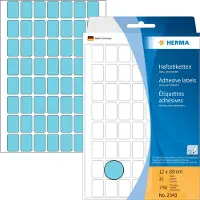 Herma Etiket 2343 12x18mm blauw 1792stuks - 3 stuks