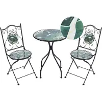 Beliani COZZANA - Balkonset - Zwart - Metaal