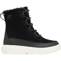 Sorel Snowboots - Jeugd Explorer III WP - Zwart/Sea Zout - - 37 - Winterlaarzen