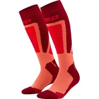 Cep Ski Thermo Socks Tall 4.0, skisokken, dames, rood