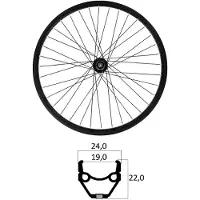 Mvtek E-bike 26´´ Tubeless Mtb Voorwiel