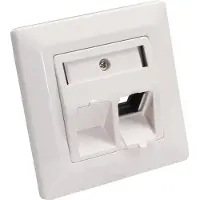 InLine Rahmenset für 2x RJ45 Bu/LSA Einsatz
