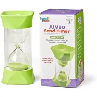 Learning Resources zandloper speelgoed - Jumbo Sand Timer 2 minuten groen. - 3+