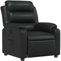 vidaXL Fauteuil verstelbaar kunstleer zwart