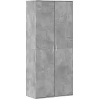 vidaXL Schoenenkast 80x39x178 cm spaanplaat betongrijs