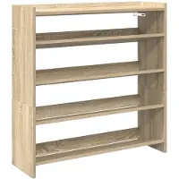 vidaXL Schoenenrek 80x25x81 cm bewerkt hout sonoma eikenkleurig