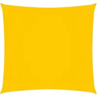 vidaXL Zonnescherm vierkant 6x6 m oxford stof geel