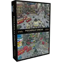 Gibsons Bryan Evans - Through the Decades - Piccadilly Circus Puzzel (1000 stukjes)