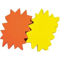 Agipa etiketten in fluokarton ft 16 x 24 cm (pijlen) - 2 stuks