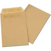 GPV akte-envelop, C4, 90 g/m2, 22,9 x 32,4 cm, zelfklevend, bruin, 250 st.