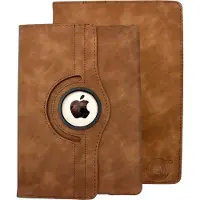 HEM Silky Brown iPad hoes geschikt voor iPad Pro 12.9 (2015 / 2017) - 12.9 inch Draaibare Autowake Cover - iPad Pro 2015 / 2017 hoes - iPad Pro 12.9 1 / 2 Hoes - 1e / 2e generatie hoes