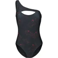 Black premium by emp Zwempak - Asymmetric Swimsuit - S tot L - voor Vrouwen - zwart - Maat L