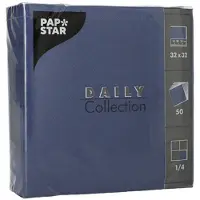 Papstar lunchservetten, 320 x 320 mm, 3-laags, nektarine, wit, 50 stuks