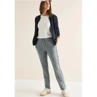 Cecil Dames Broek met galonstrepen - Blauw - XL