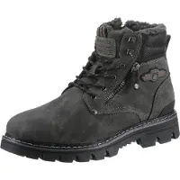 Dockers by Gerli Veterboots goudgeel / rookgrijs / donkerrood / zwart
