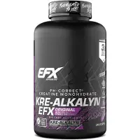 EFX Sports - Kre-Alkalyn – pH Gebufferde Creatine Capsules 1500 mg – Supplement voor Spieropbouw, Kracht & Uithoudingsvermogen – 120 Capsules