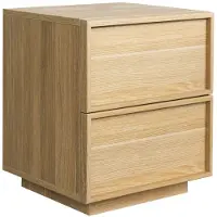 Sweeek Nachtkastje houtlook 2 lades Naturel