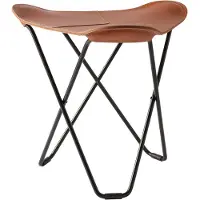 Cuero Design Flying Goose Pampa Stool /Black - Voetenbanken Leer Polo - 1400311