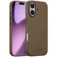 Accezz MagSafe Leather Backcover voor de Apple iPhone 17 - Coffee Brown