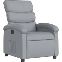 vidaXL Massagestoel met lichtgrijze stof
