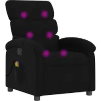 vidaXL Massagestoel met zwarte stof