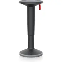 Interstuhl StandUP in hoogte verstelbare kruk, Ø 330 x H 590 - 845 mm, zwart