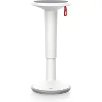 Interstuhl StandUP in hoogte verstelbare kruk, Ø 330 x H 590 - 845 mm, grijs-wit