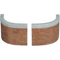Luville Geboden muren large | 15 x 1,5 x 8 cm | 2 stuks