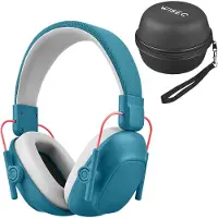 WISEQ Oorkappen Kind Blauw - Inclusief Beschermhoes – Alle Leeftijden - Gehoorbescherming Kind 28dB Demping – Oorbeschermers Kinderen –