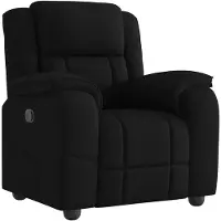 vidaXL Fauteuil verstelbaar stof zwart