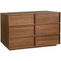 Sweeek Ladekast houtlook met 6 lades 120cm Walnoot