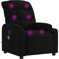vidaXL Massagestoel met zwarte stof