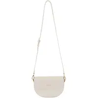 Seidenfelt Manufaktur schoudertas Arvaja Saddle Bag Beige crème